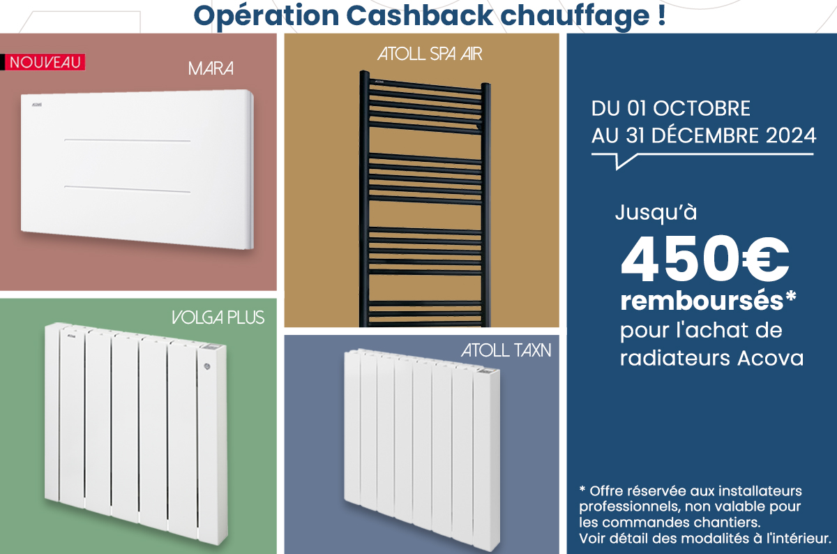 Présentation de l'offre cashback installateurs