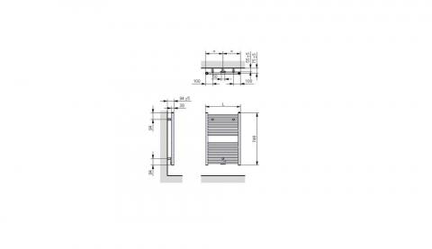 Kit de 3 fixations ATOLL SPA EC Ral 9016  | ACOVA_ATOLL-SPA_SL-080-xxx-05_Schema-FRONT-SIDE-TOP.jpg