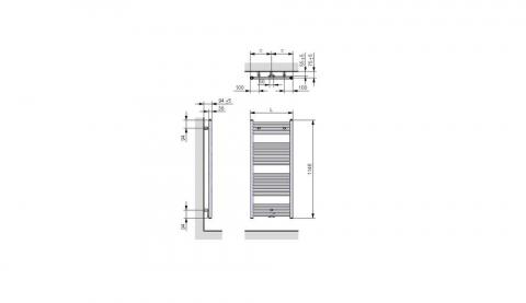 Kit de 3 fixations ATOLL SPA EC Ral 9016  | ACOVA_ATOLL-SPA_SL-120-050-05_Schema-FRONT-SIDE-TOP.jpg