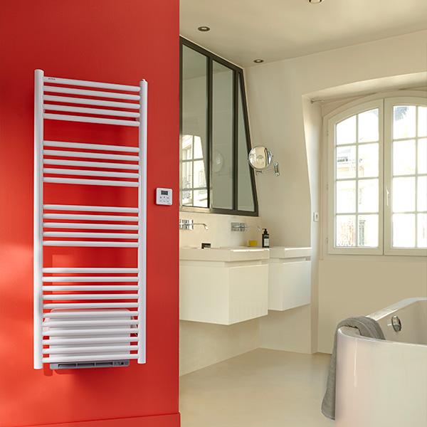 Sèche-serviettes électrique soufflant ACOVA 2000W H.168.6xl.61cm Madras air  alu