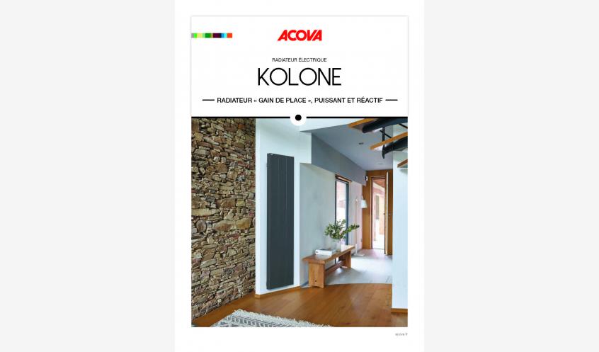 Brochure - Radiateur électrique Kolone