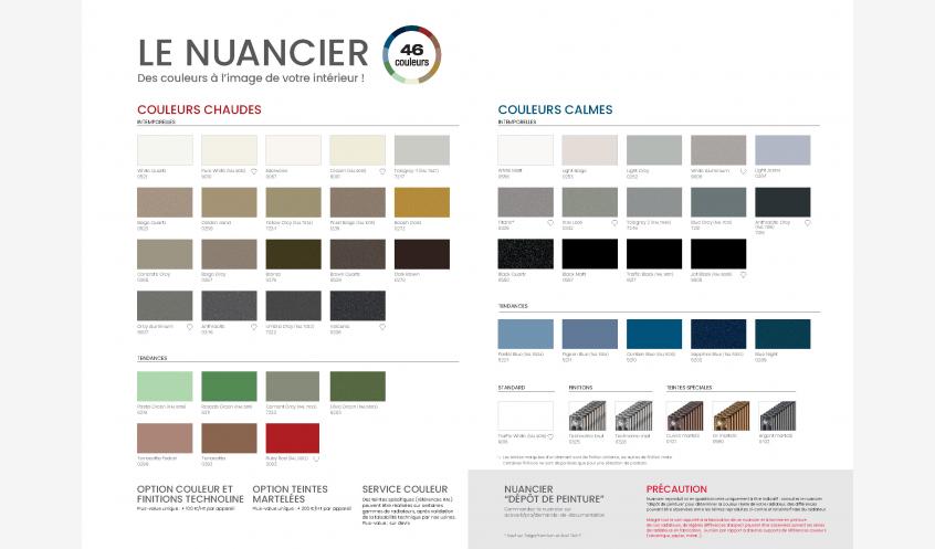 Nouveau Nuancier 46 couleurs !